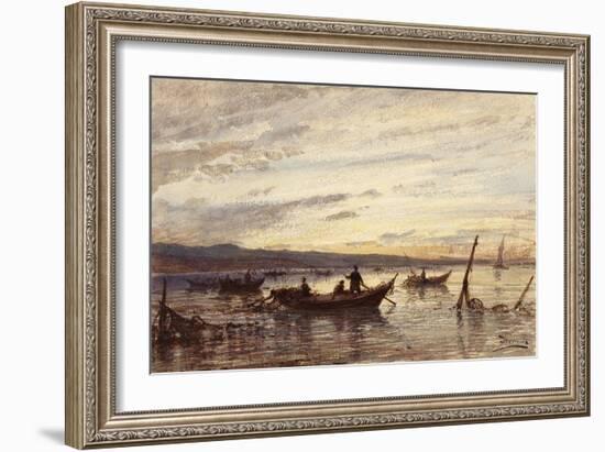 Les pêcheurs de Martigues-Félix Ziem-Framed Giclee Print