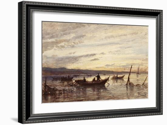 Les pêcheurs de Martigues-Félix Ziem-Framed Giclee Print