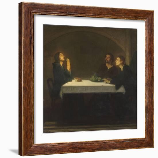 Les pèlerins d'Emmaüs-Henry Ossawa Tanner-Framed Giclee Print