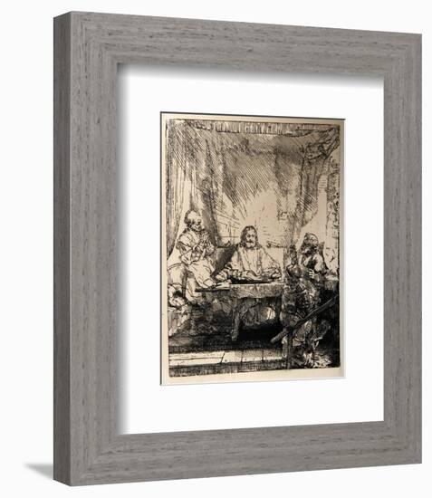 Les Pelerins d'Emmaus (B87)-Amand Durand-Framed Collectable Print