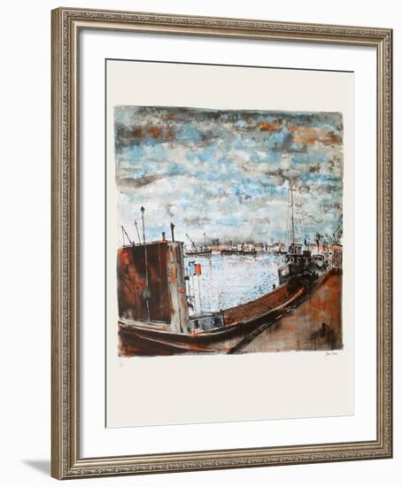 Les Péniches-Bernard Gantner-Framed Limited Edition