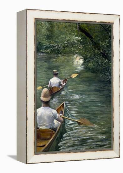 Les Périssoires-Gustave Caillebotte-Framed Premier Image Canvas