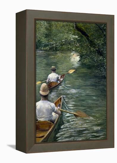 Les Périssoires-Gustave Caillebotte-Framed Premier Image Canvas