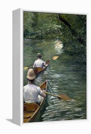 Les Périssoires-Gustave Caillebotte-Framed Premier Image Canvas