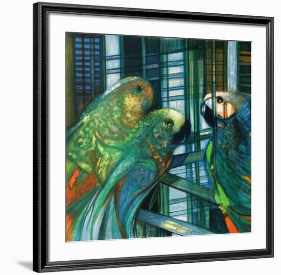 Les perroquets-Camille Hilaire-Framed Premium Edition