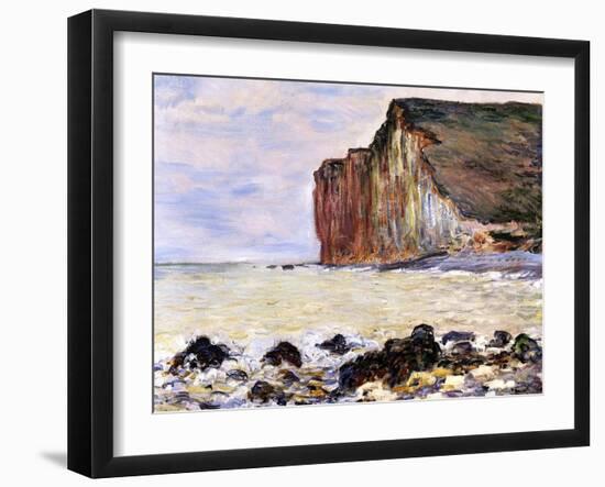 Les Petites Dalles, Pourville, 1881-Claude Monet-Framed Giclee Print