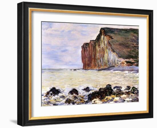 Les Petites Dalles, Pourville, 1881-Claude Monet-Framed Giclee Print