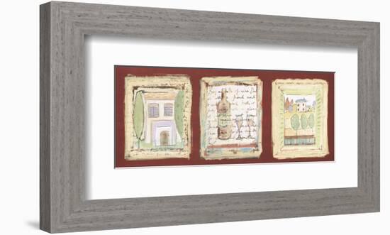 Les petites maisons de Provence-Jane Claire-Framed Art Print