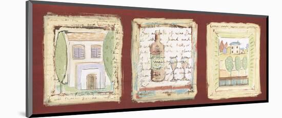 Les petites maisons de Provence-Jane Claire-Mounted Art Print