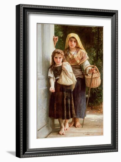 Les Petites Mendicants (The Little Beggars), 1890 (Oil on Canvas)-William-Adolphe Bouguereau-Framed Giclee Print