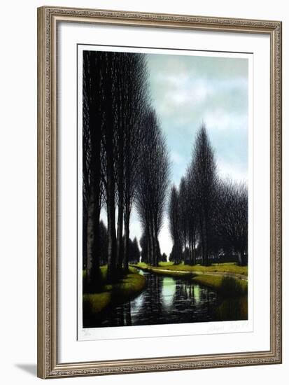 Les peupliers-Jacques Deperthes-Framed Limited Edition