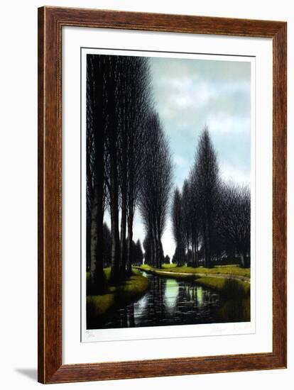 Les peupliers-Jacques Deperthes-Framed Limited Edition