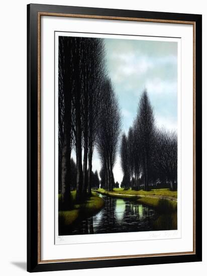 Les peupliers-Jacques Deperthes-Framed Limited Edition