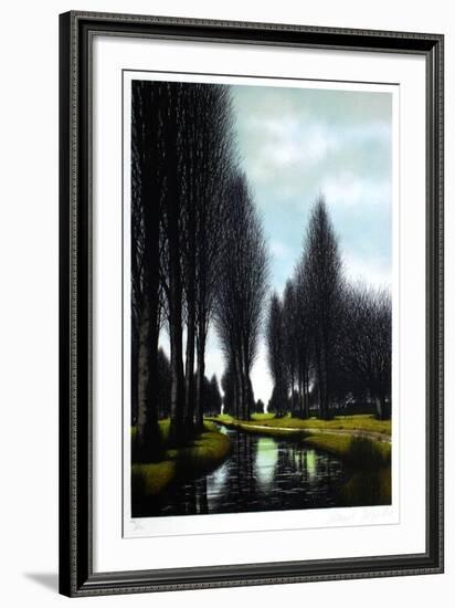 Les peupliers-Jacques Deperthes-Framed Limited Edition