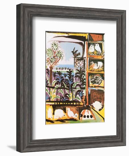 Les Pigeons, c.1957-Pablo Picasso-Framed Art Print