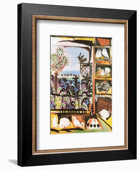 Les Pigeons, c.1957-Pablo Picasso-Framed Art Print