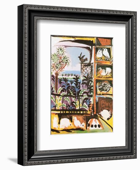 Les Pigeons, c.1957-Pablo Picasso-Framed Art Print