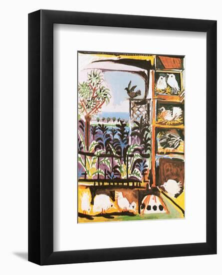 Les Pigeons, c.1957-Pablo Picasso-Framed Art Print