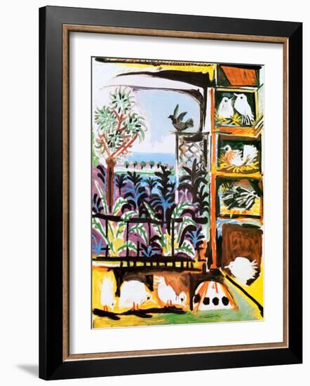 Les Pigeons, c.1957-Pablo Picasso-Framed Art Print