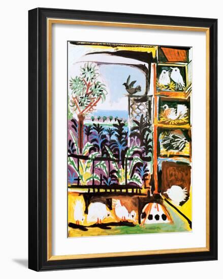 Les Pigeons, c.1957-Pablo Picasso-Framed Art Print