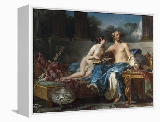 Les Plaisirs D'anacreon (550-464 Avant Jc) - the Pleasures of Anacreon - Restout, Jean-Bernard (173-Jean Bernard Restout-Framed Premier Image Canvas