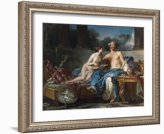 Les Plaisirs D'anacreon (550-464 Avant Jc) - the Pleasures of Anacreon - Restout, Jean-Bernard (173-Jean Bernard Restout-Framed Giclee Print