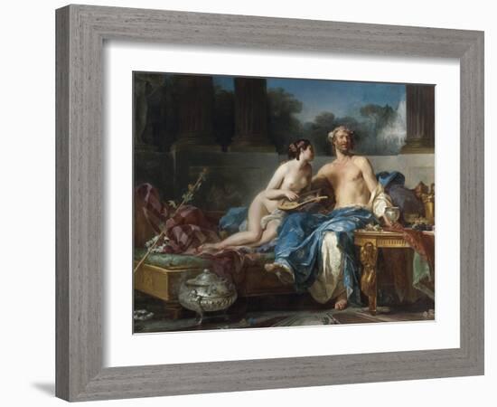 Les Plaisirs D'anacreon (550-464 Avant Jc) - the Pleasures of Anacreon - Restout, Jean-Bernard (173-Jean Bernard Restout-Framed Giclee Print
