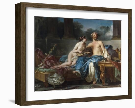 Les Plaisirs D'anacreon (550-464 Avant Jc) - the Pleasures of Anacreon - Restout, Jean-Bernard (173-Jean Bernard Restout-Framed Giclee Print