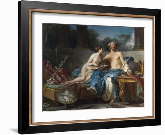 Les Plaisirs D'anacreon (550-464 Avant Jc) - the Pleasures of Anacreon - Restout, Jean-Bernard (173-Jean Bernard Restout-Framed Giclee Print