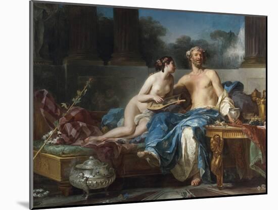 Les Plaisirs D'anacreon (550-464 Avant Jc) - the Pleasures of Anacreon - Restout, Jean-Bernard (173-Jean Bernard Restout-Mounted Giclee Print