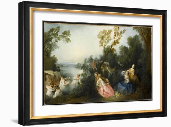 Les Plaisirs du bain-Nicolas Lancret-Framed Giclee Print