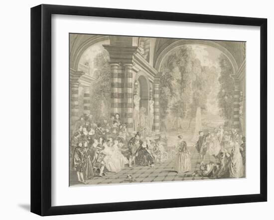 Les  plaisirs du bal-Jean Antoine Watteau-Framed Giclee Print