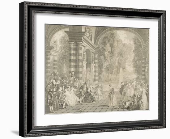 Les  plaisirs du bal-Jean Antoine Watteau-Framed Giclee Print