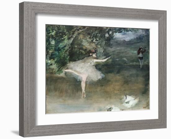 Les Pointes, Circa 1877-78-Edgar Degas-Framed Giclee Print