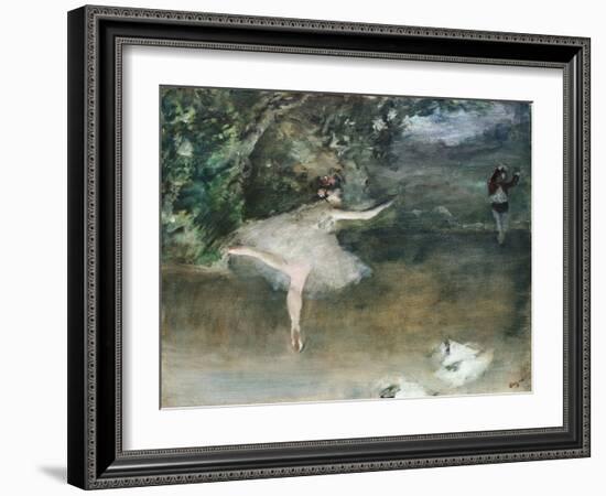 Les Pointes, Circa 1877-78-Edgar Degas-Framed Giclee Print