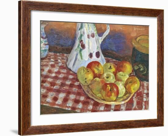 Les Pommes Rouges Et Jaunes-Pierre Bonnard-Framed Premium Giclee Print