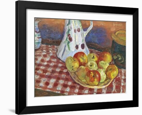 Les Pommes Rouges Et Jaunes-Pierre Bonnard-Framed Premium Giclee Print