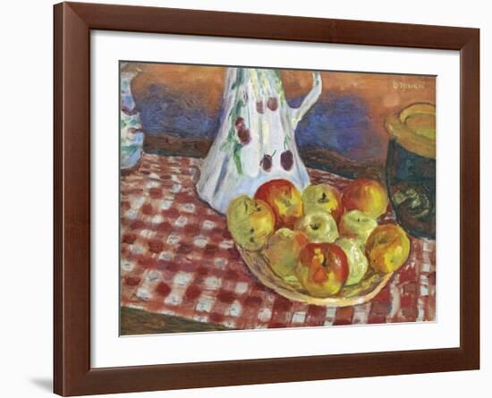 Les Pommes Rouges Et Jaunes-Pierre Bonnard-Framed Premium Giclee Print