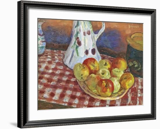 Les Pommes Rouges Et Jaunes-Pierre Bonnard-Framed Premium Giclee Print