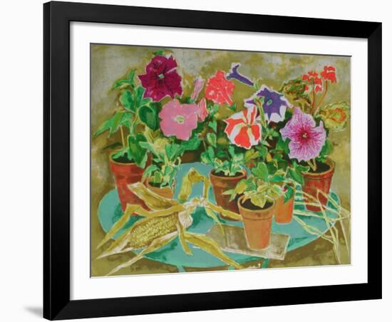 Les pots de fleurs II-Louis Vuillermoz-Framed Collectable Print