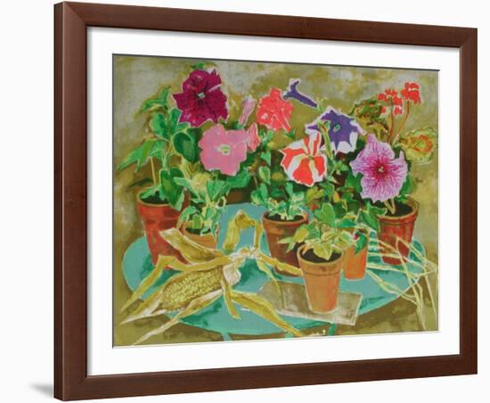 Les pots de fleurs II-Louis Vuillermoz-Framed Collectable Print