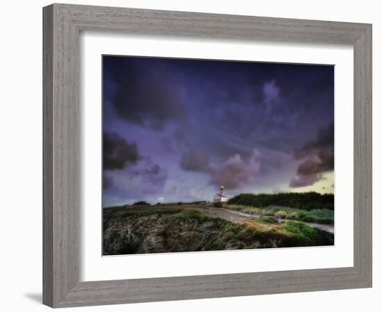 Les Poulains Lighthouse-Philippe Manguin-Framed Photographic Print