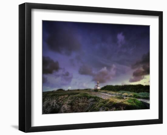 Les Poulains Lighthouse-Philippe Manguin-Framed Photographic Print