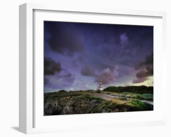 Les Poulains Lighthouse-Philippe Manguin-Framed Photographic Print