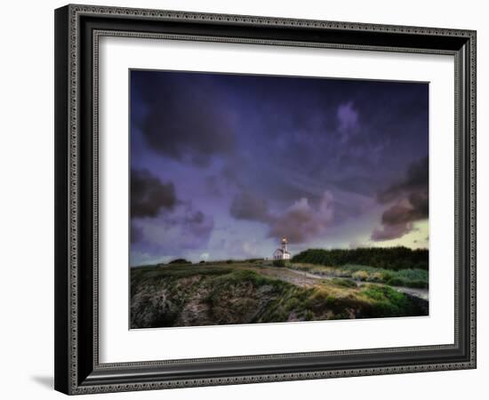 Les Poulains Lighthouse-Philippe Manguin-Framed Photographic Print