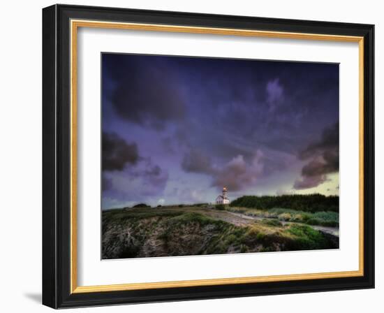 Les Poulains Lighthouse-Philippe Manguin-Framed Photographic Print