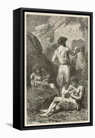 Les Precurseurs De Raphael Et De Michel-Ange-Emile Antoine Bayard-Framed Premier Image Canvas