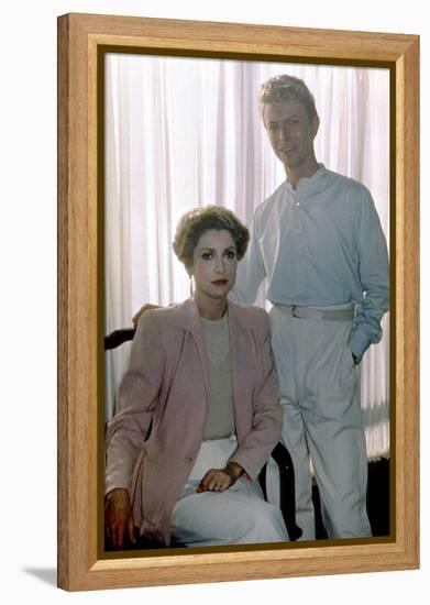 Les predateurs HUNGER by Tony Scott with David Bowie and Catherine Deneuve, 1983 (photo)-null-Framed Stretched Canvas