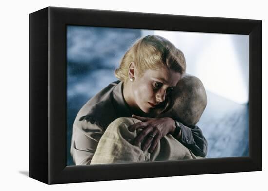 Les Predateurs THE HUNGER by Tony Scott with Catherine Deneuve, David Bowie, 1983, (photo)-null-Framed Stretched Canvas