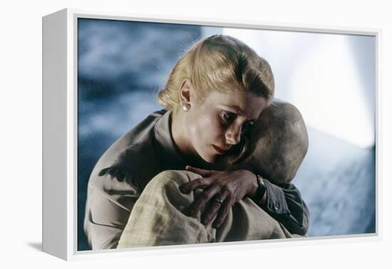 Les Predateurs THE HUNGER by Tony Scott with Catherine Deneuve, David Bowie, 1983, (photo)-null-Framed Stretched Canvas